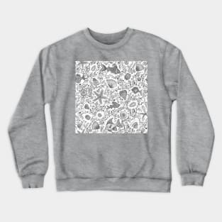 Gray Fishes Crewneck Sweatshirt